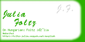 julia foltz business card